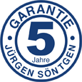 5 Jahre Garantie 5 Jahre Garantie