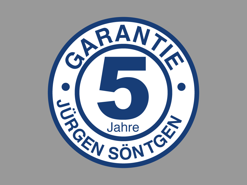 5 Jahre Garantie 5 Jahre Garantie